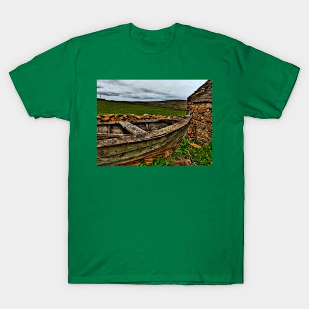 Shetland Boat, Unst T-Shirt by Avalinart